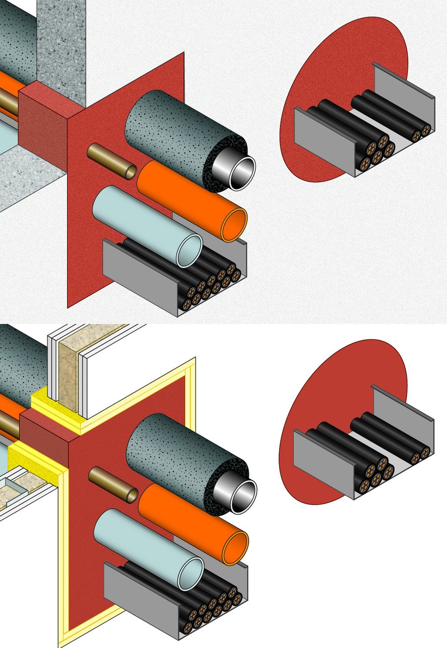 Multiple Penetrations · EI 45