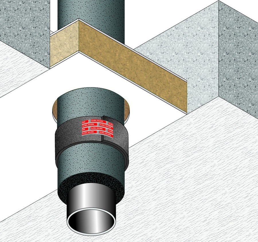Penetr. Of Insulated Non-Combustible Pipes · EI 60