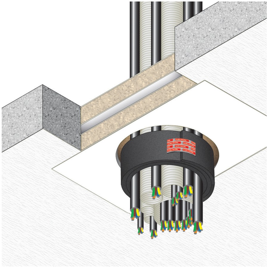 Penetr. Of Bundle Of Corrugated Conduits And Electr. Cables · EI 120