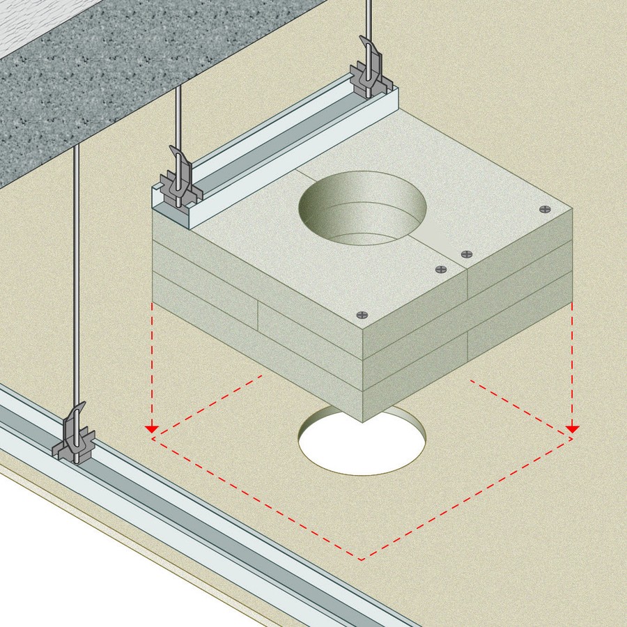 Application On Membrane Ceiling Ei 120 · EI 120