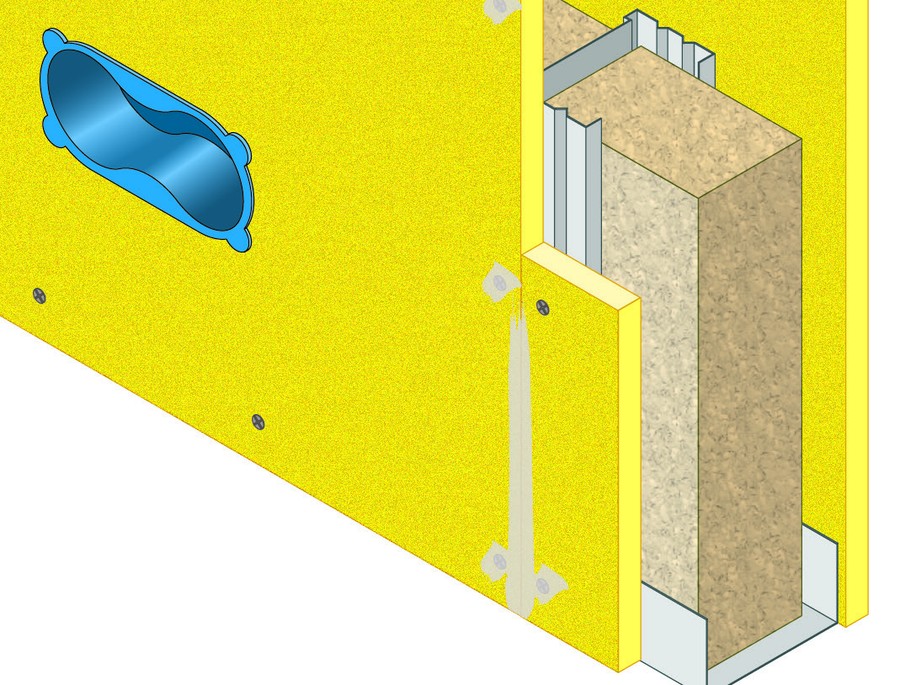 Pareti Non Portanti · EI 90 · h · 4 m