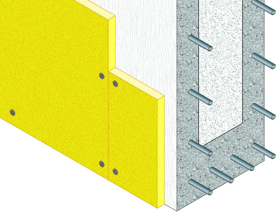Upgrading Of Reinforced Concrete And Polystyrene Walls · EI 120 · h · 12 m