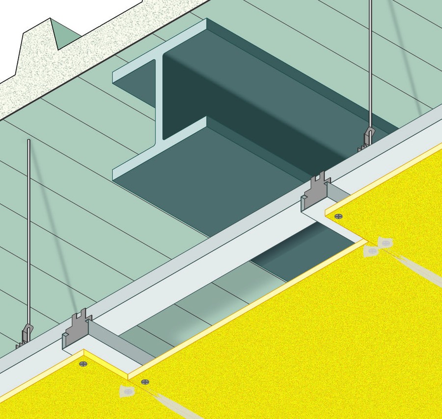 Protection Of Trapezoidal Steel Deck Roof Slab And Steel Beams With Suspended Ceil·