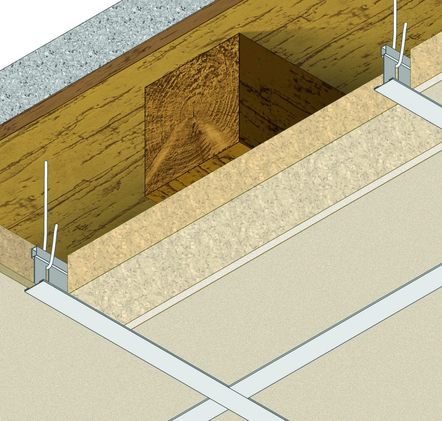 Protection Of Timber Floor Slab With Direct-Fixed Modular Ceiling · REI 120
